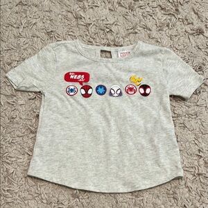 Marvel Kids Light Gray Spider-Man Icon T-Shirt